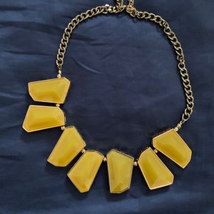 Yellow costume necklace
